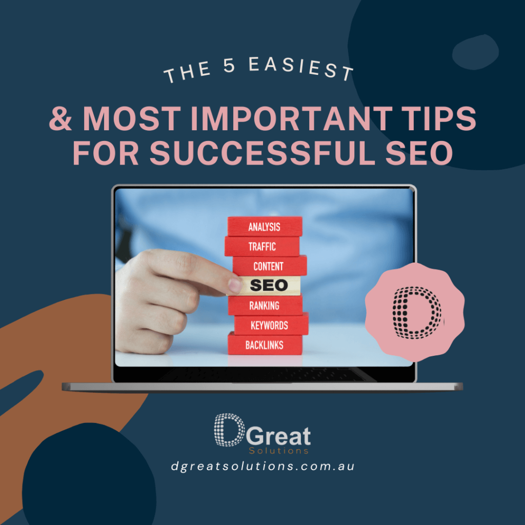 The 5 easiest and most important tips for successful SEO